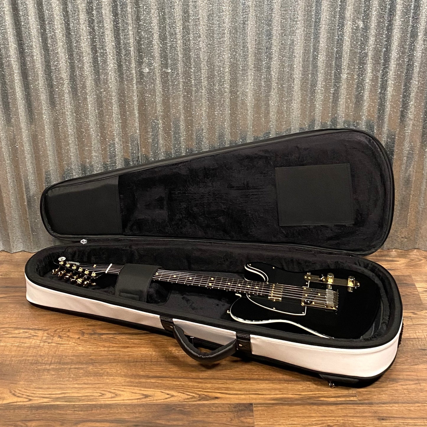 Reverend Pete Anderson Eastsider T Limited Run Gloss Black Guitar & Two Tone Bag #37