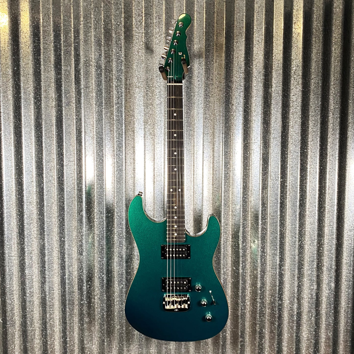 G&L USA Legacy HH RMC Emerald Green Metallic Guitar & Case #0297 Used