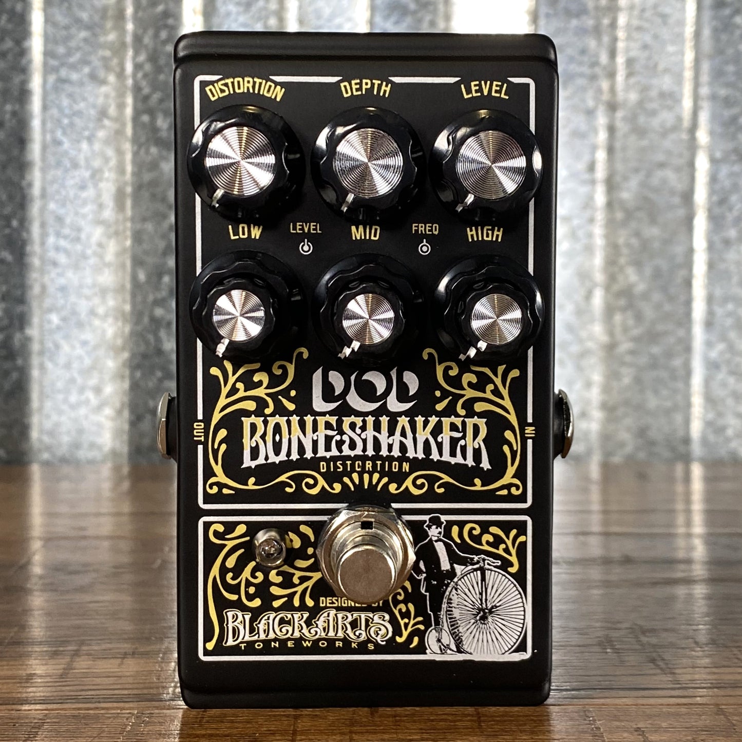 DigiTech DOD Boneshaker Black Arts Designed Distortion with 3 Band EQ Guitar Bass Effect Pedal
