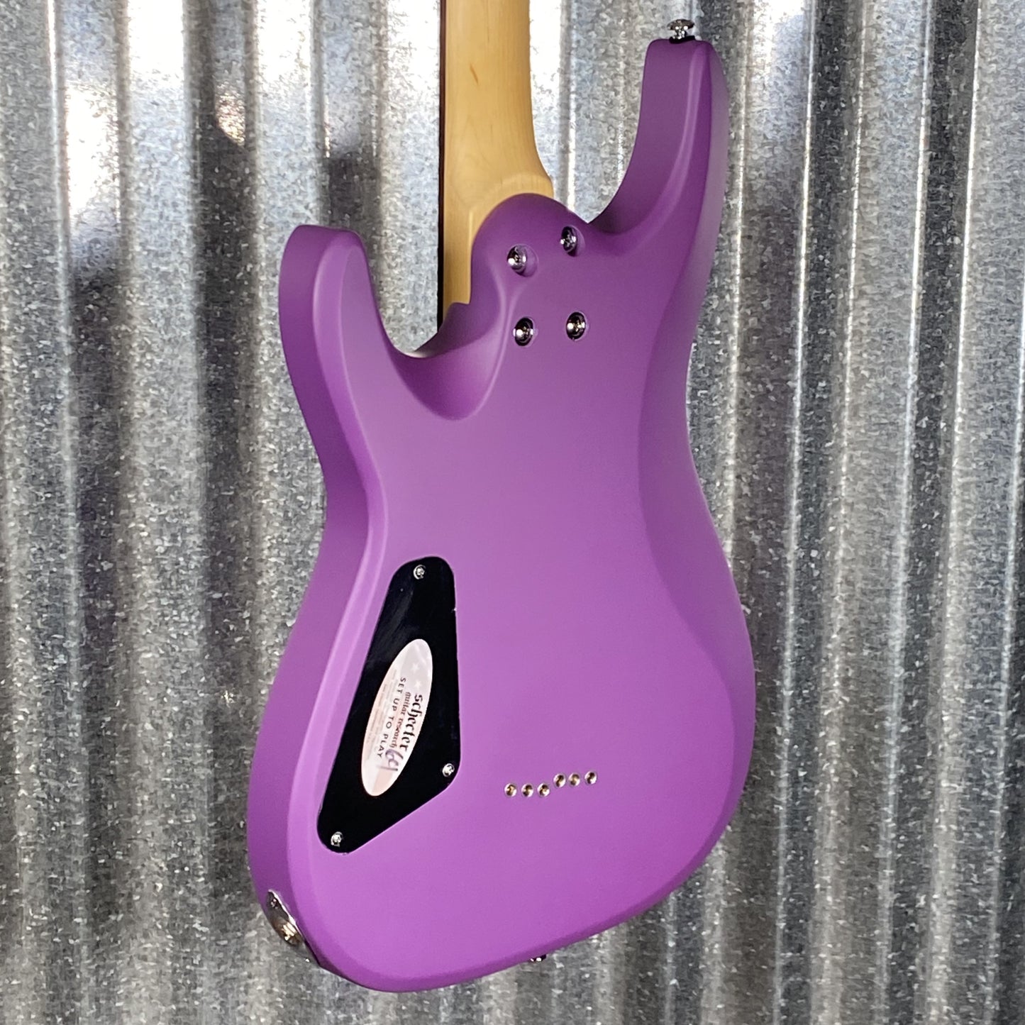 Schecter C-6 Deluxe Satin Purple Guitar #1039