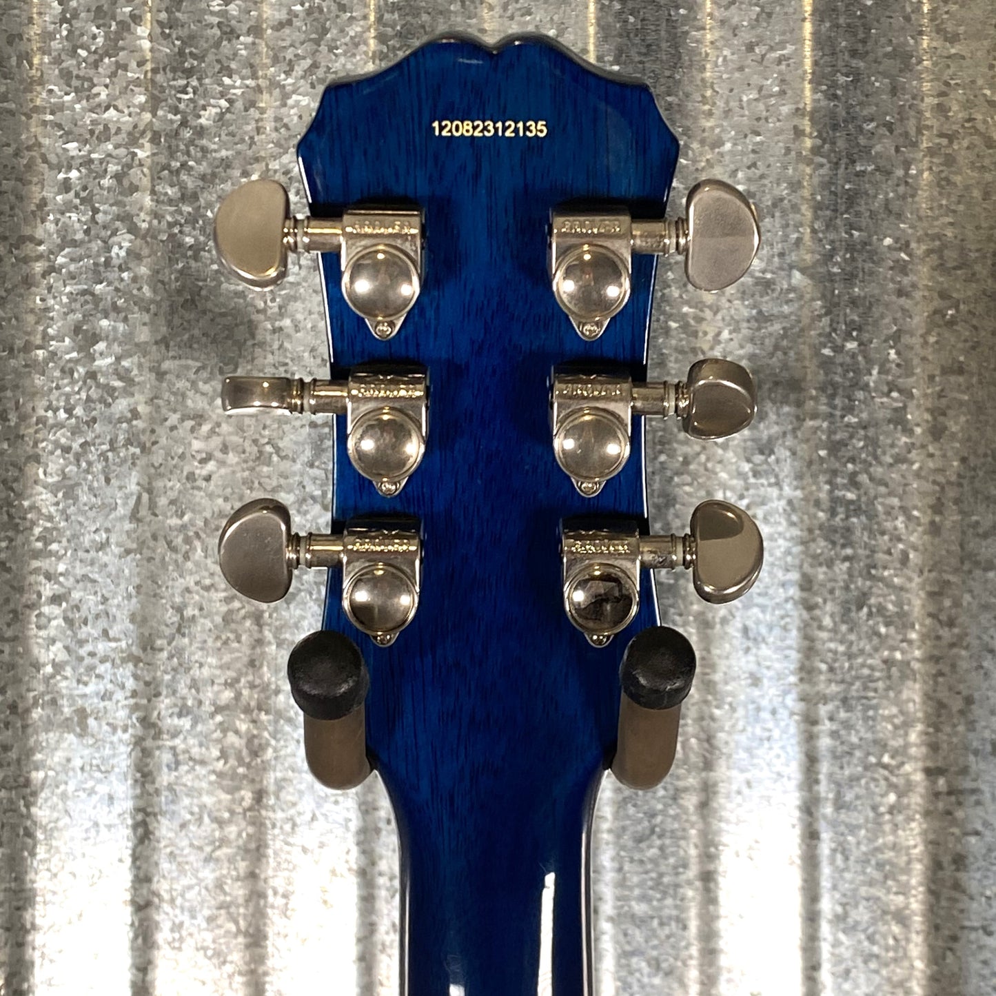 Epiphone Les Paul Standard Pro Plus Top Flame Trans Blue Guitar & Case #2135 Used