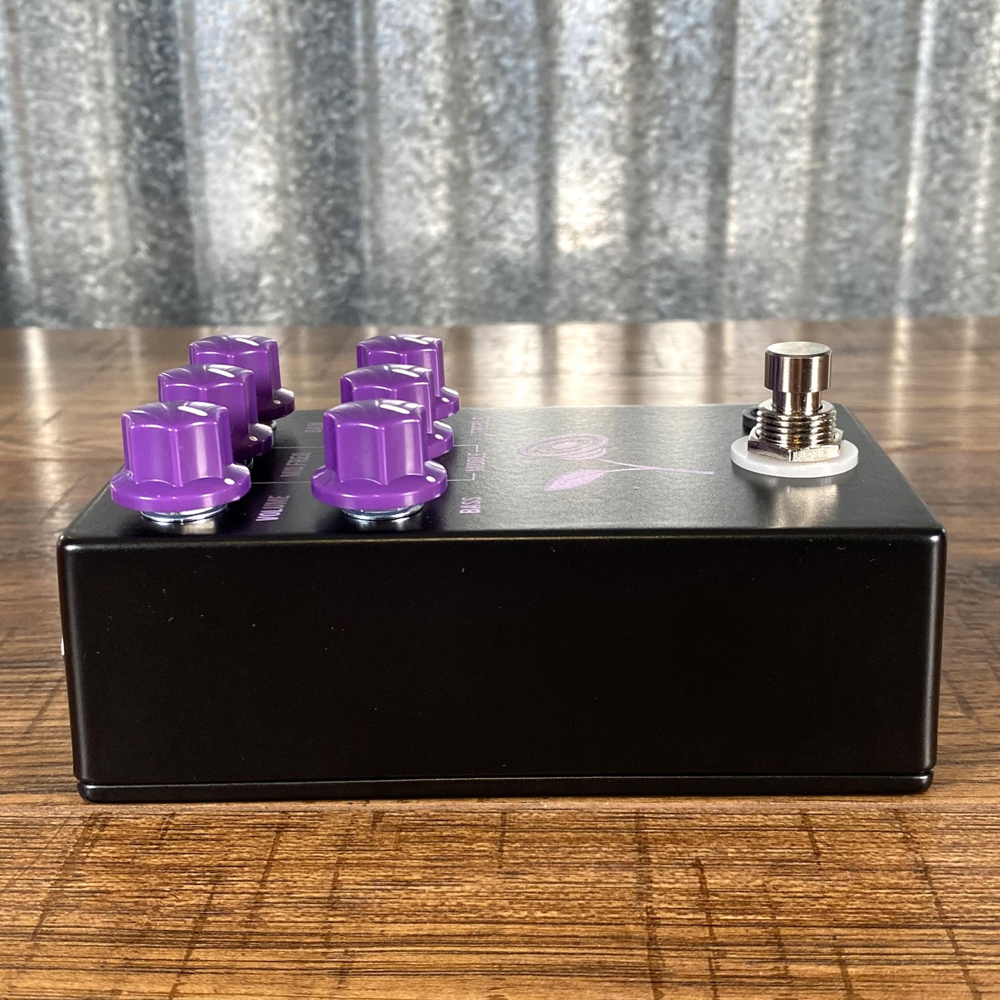 JHS Pedals Violet Lari Basilio Distortion Overdrive Guitar Effect Pedal Black