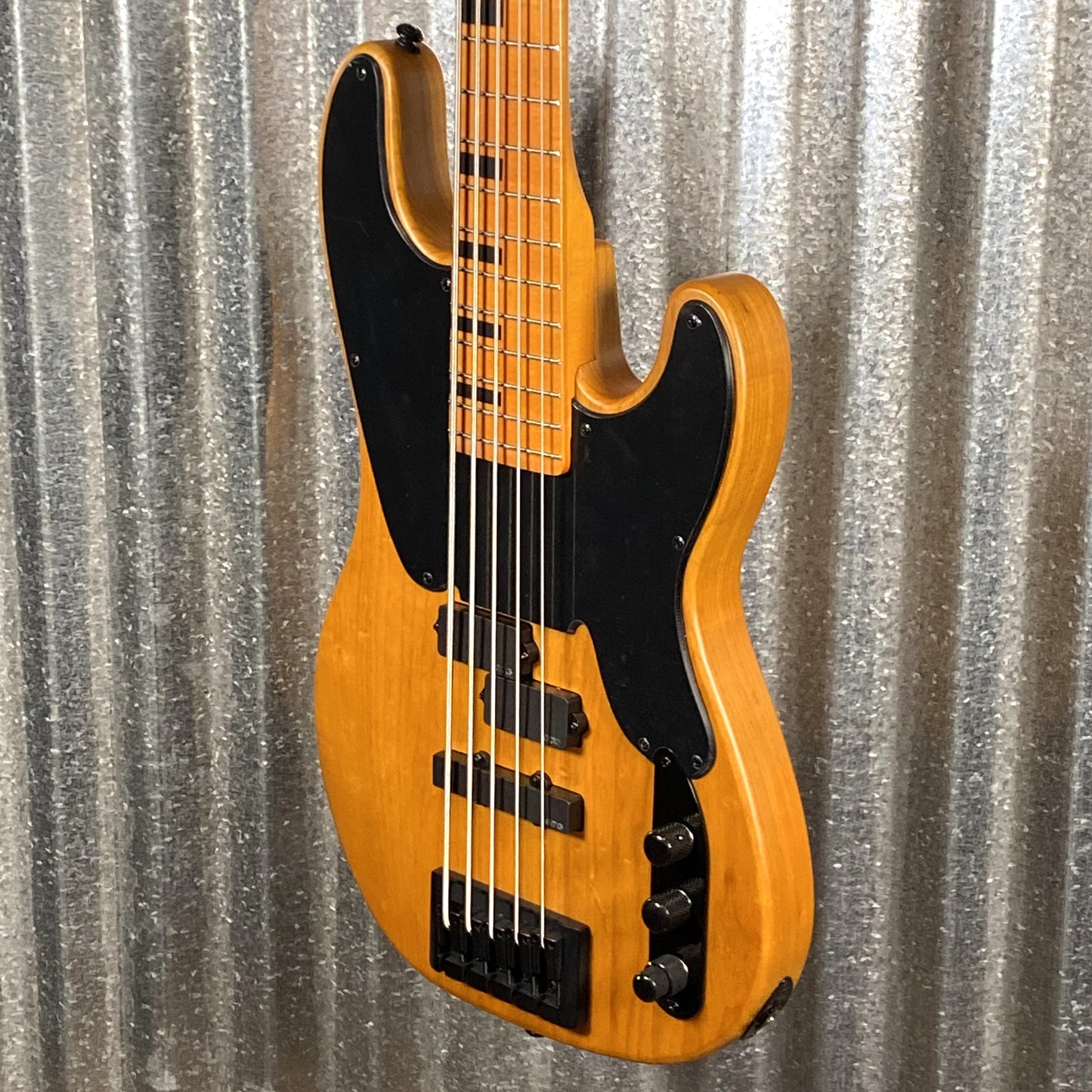 Schecter Model-T Session 5 String Bass Aged Natural Satin #1457