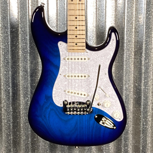 G&L USA Fullerton Deluxe S-500 Blueburst Guitar & Bag S500 #8192