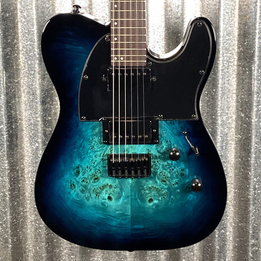 ESP LTD TE-200DX Transparent Blue Burst Electric Guitar LTE200DXBLB #1433