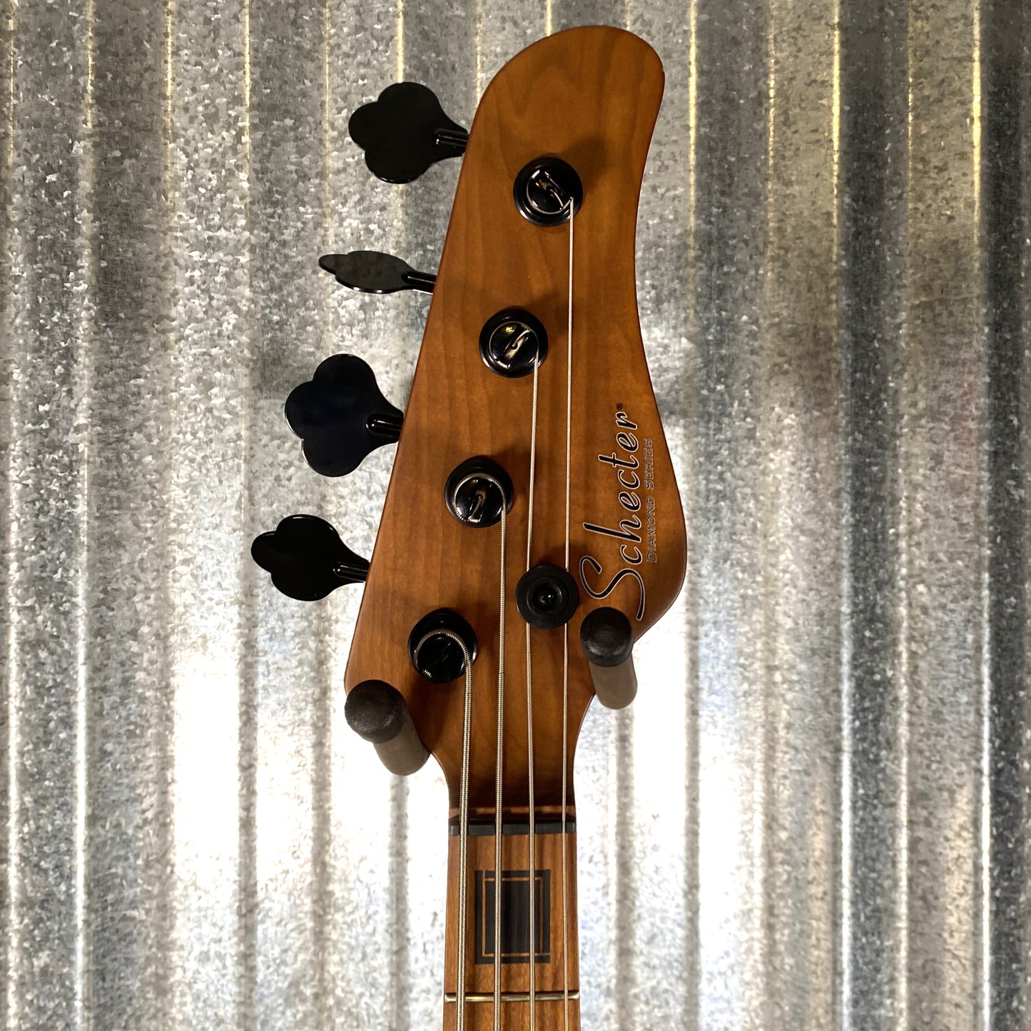 Schecter J-4 Exotic Zebrawood Faded Vintage Sunburst 4 String Jazz Bass #0311