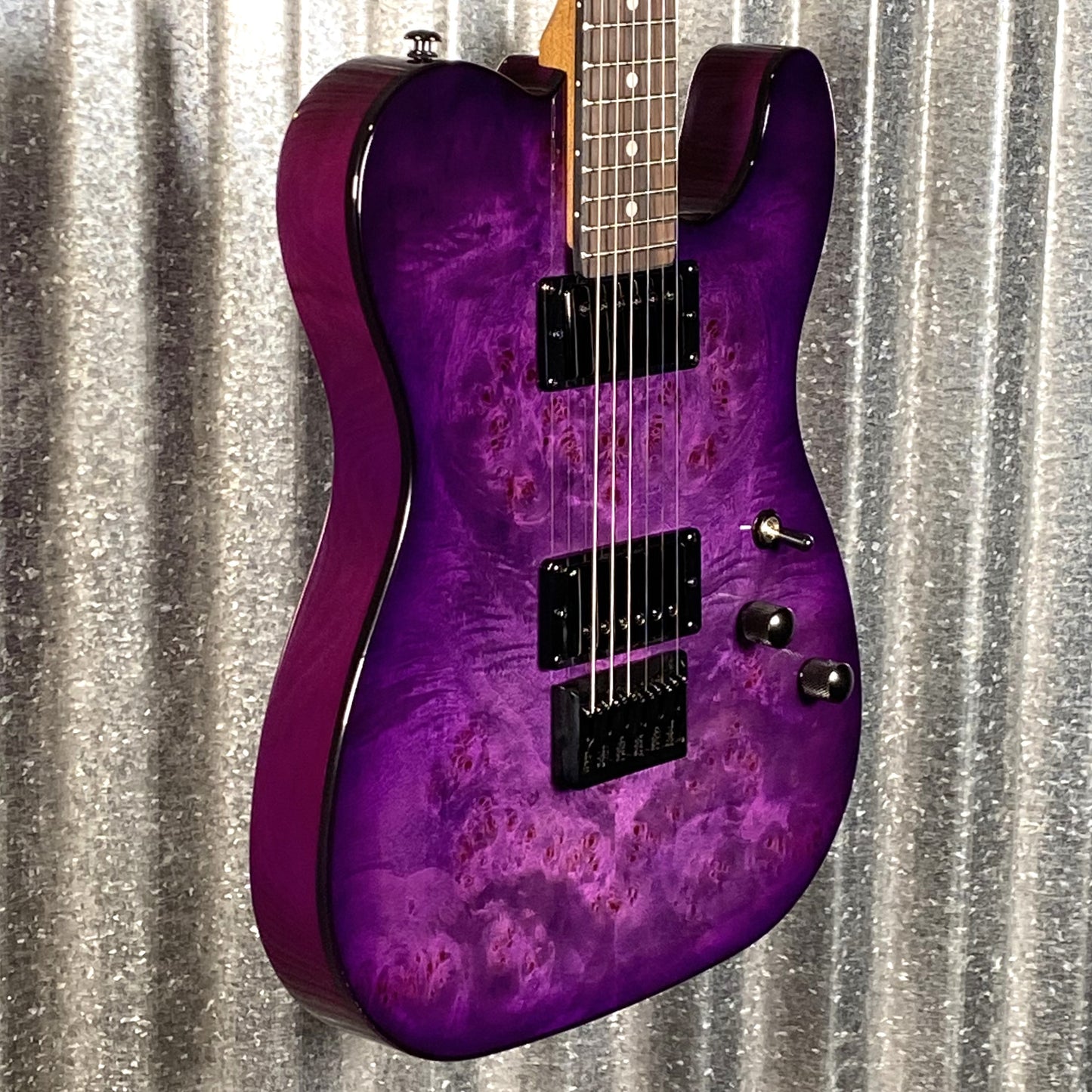 Schecter PT Standard Purple Burst Burl Guitar #0349