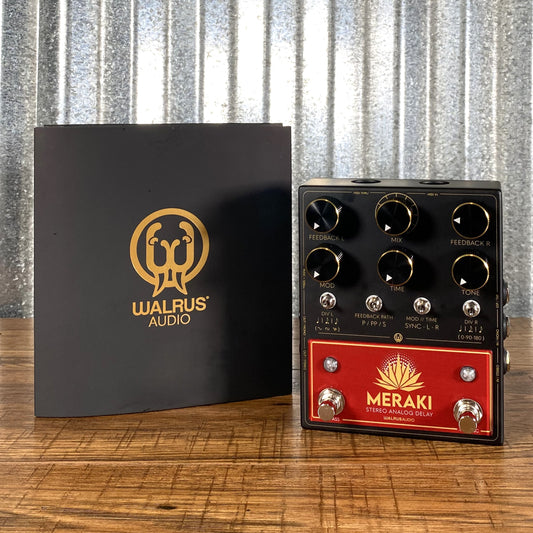Walrus Audio Meraki Analog Stereo Delay Guitar Effect Pedal