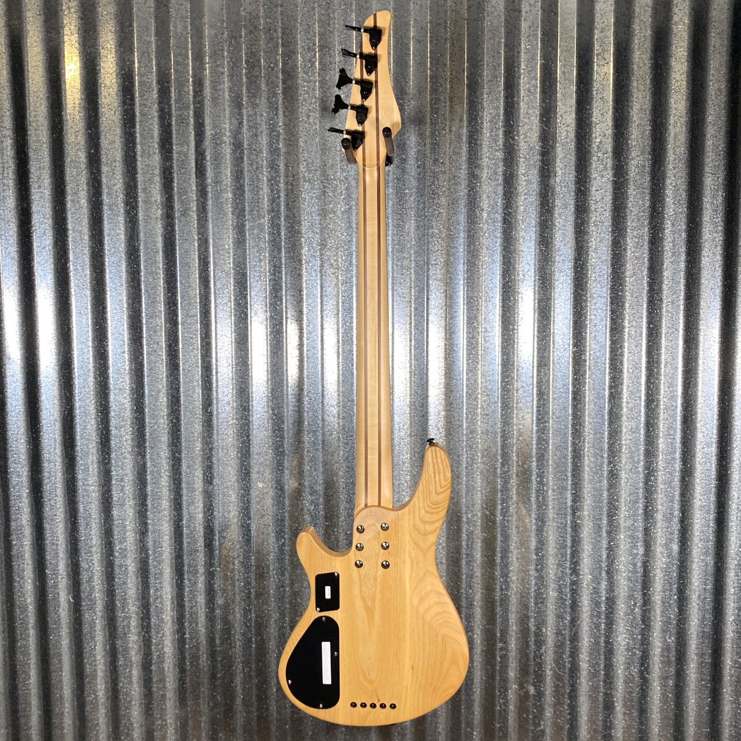 Schecter Reaper 5 String Bass Poplar Burl Top Natural Satin #1783