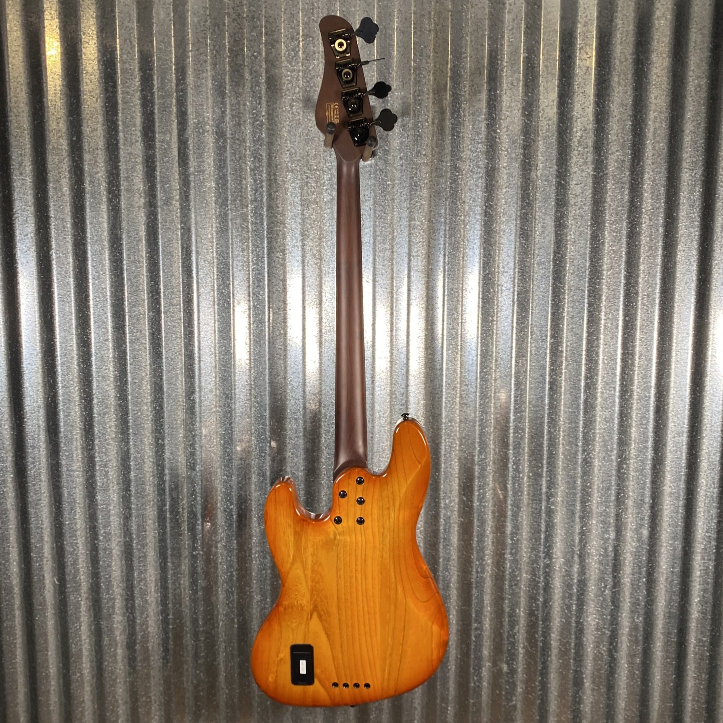 Schecter J-4 Exotic Zebrawood Faded Vintage Sunburst 4 String Jazz Bass #0447