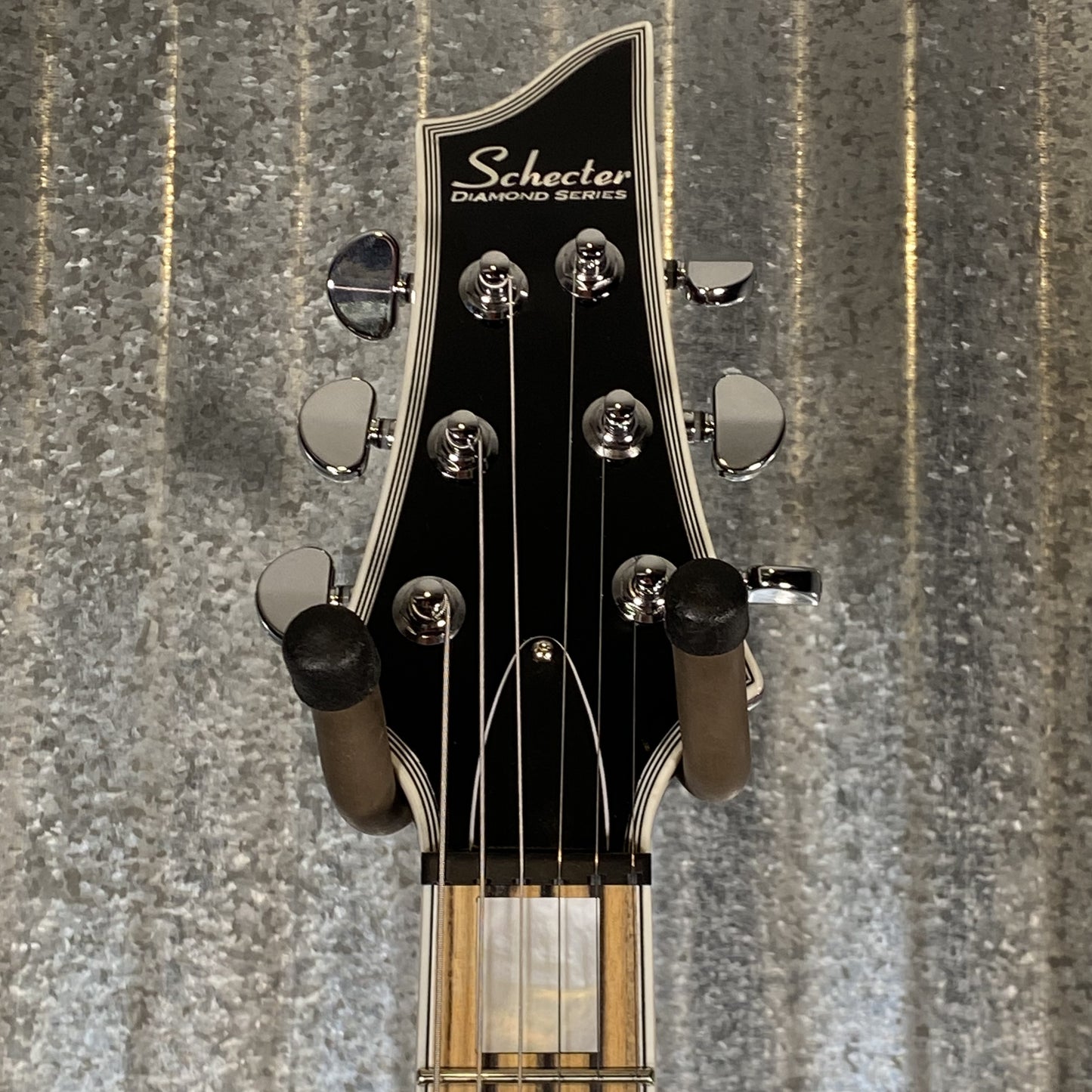 Schecter V-1 Electro-Resin Gloss Natural Seymour Duncan Guitar #0558