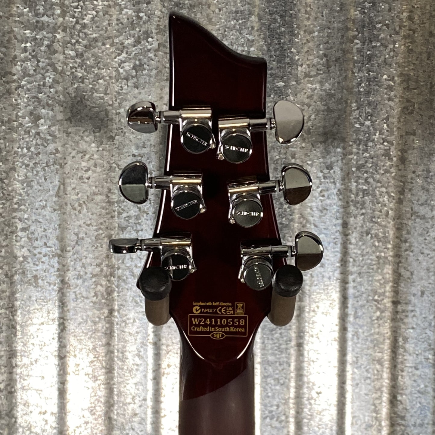 Schecter V-1 Electro-Resin Gloss Natural Seymour Duncan Guitar #0558