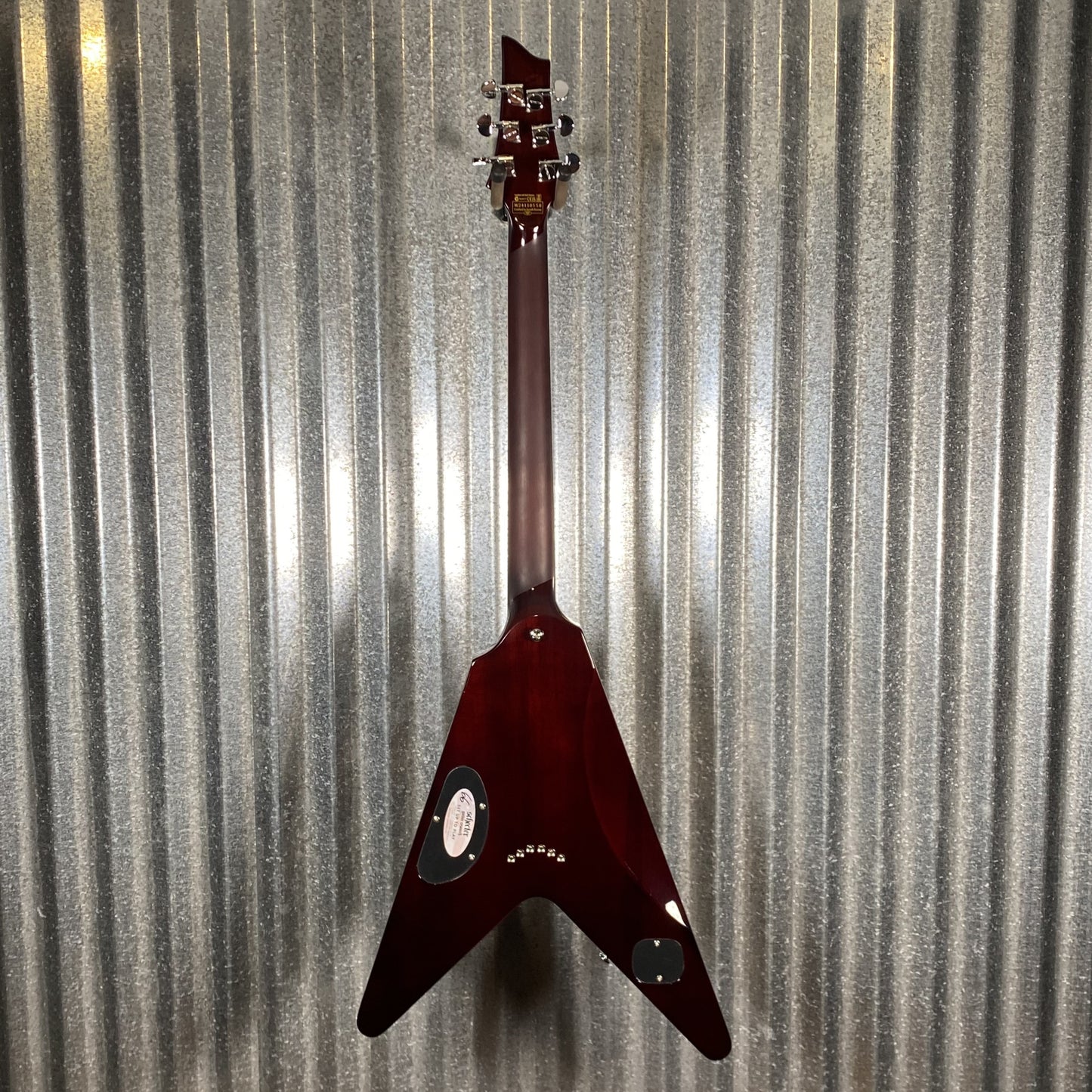 Schecter V-1 Electro-Resin Gloss Natural Seymour Duncan Guitar #0558