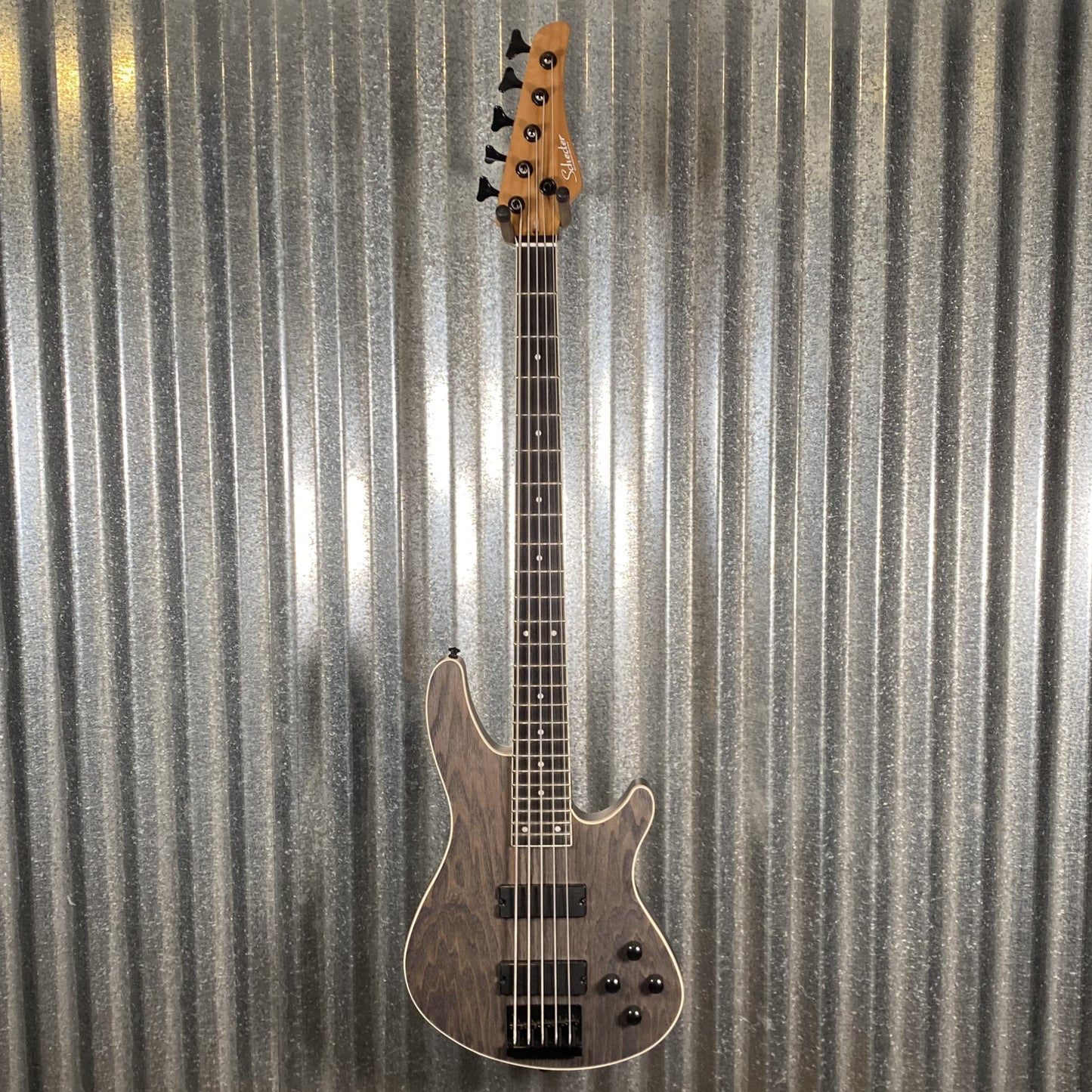 Schecter C-5 Standard Charcoal Satin 5 String Bass #1308