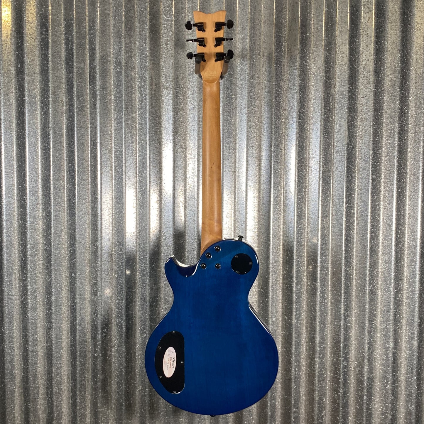 Schecter Solo-II Standard Ocean Blue Burst Burl Guitar #0816