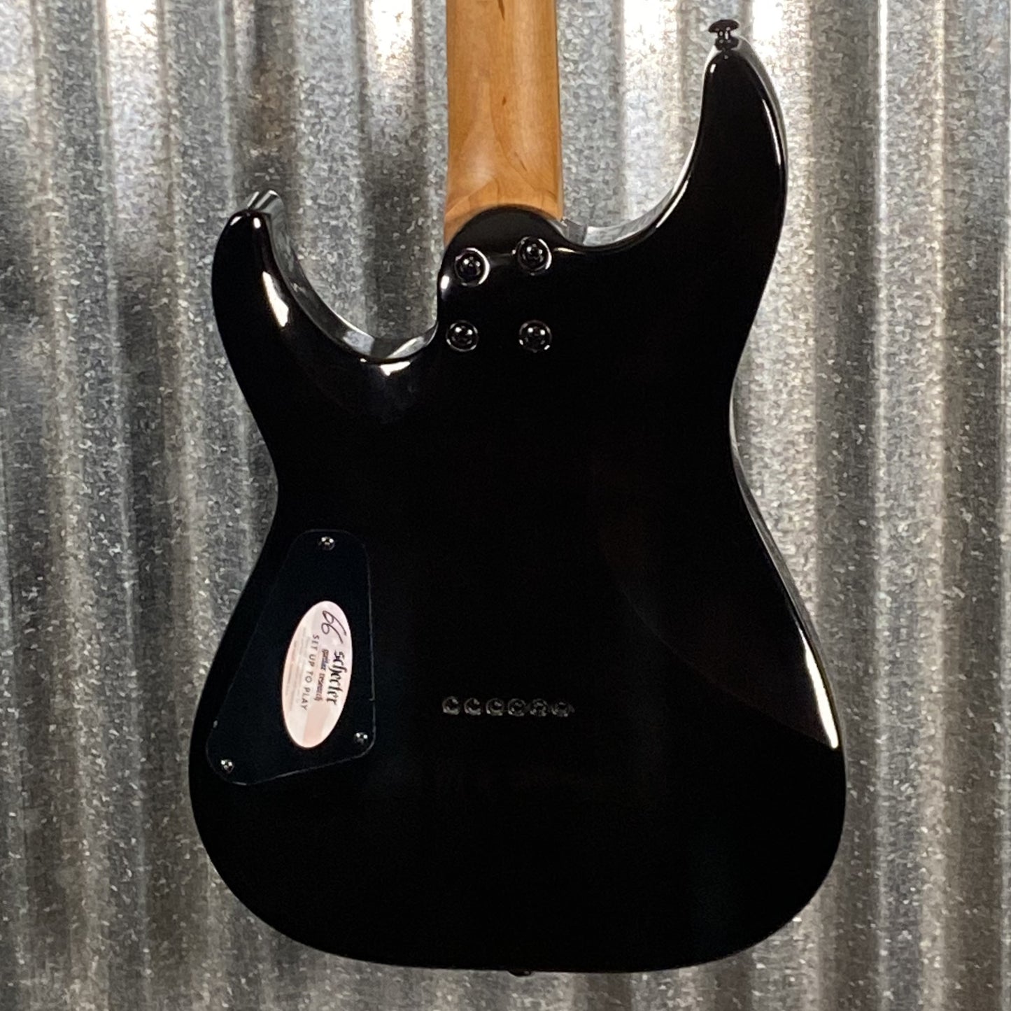 Schecter C-1 Standard Black Fade Burst Burl Guitar #0152