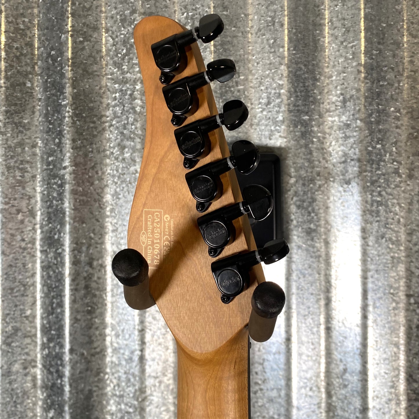 Schecter PT Standard Black Fade Burst Burl Guitar #0678