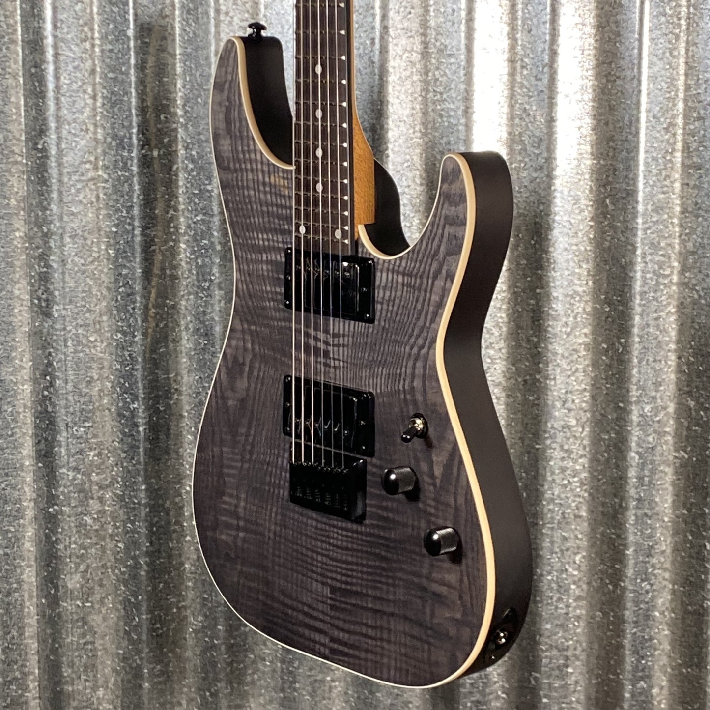 Schecter C-1 Standard Charcoal Satin Guitar #0124