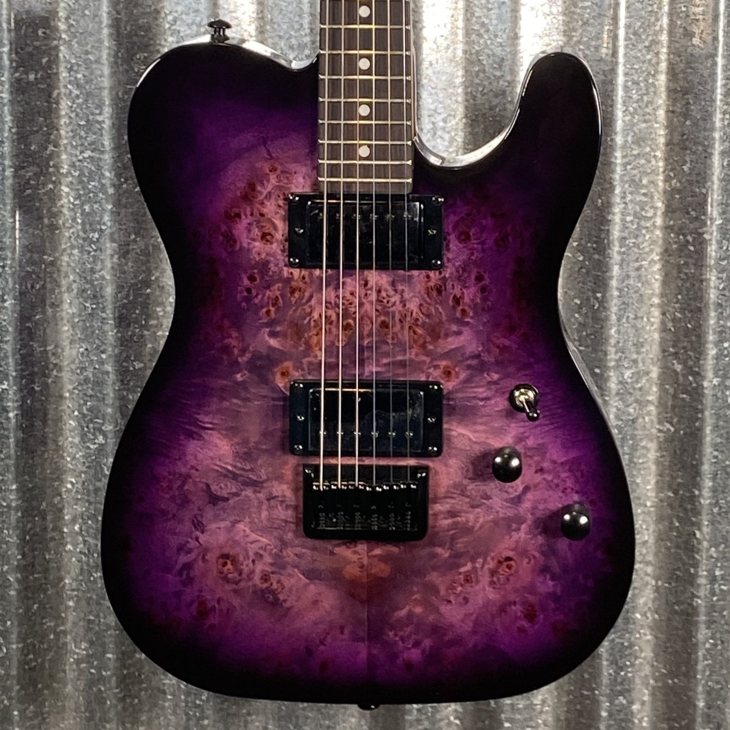 Schecter PT Standard Purple Burst Burl Guitar #0309