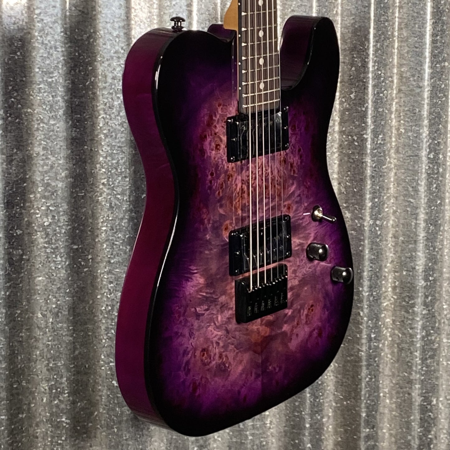 Schecter PT Standard Purple Burst Burl Guitar #0309