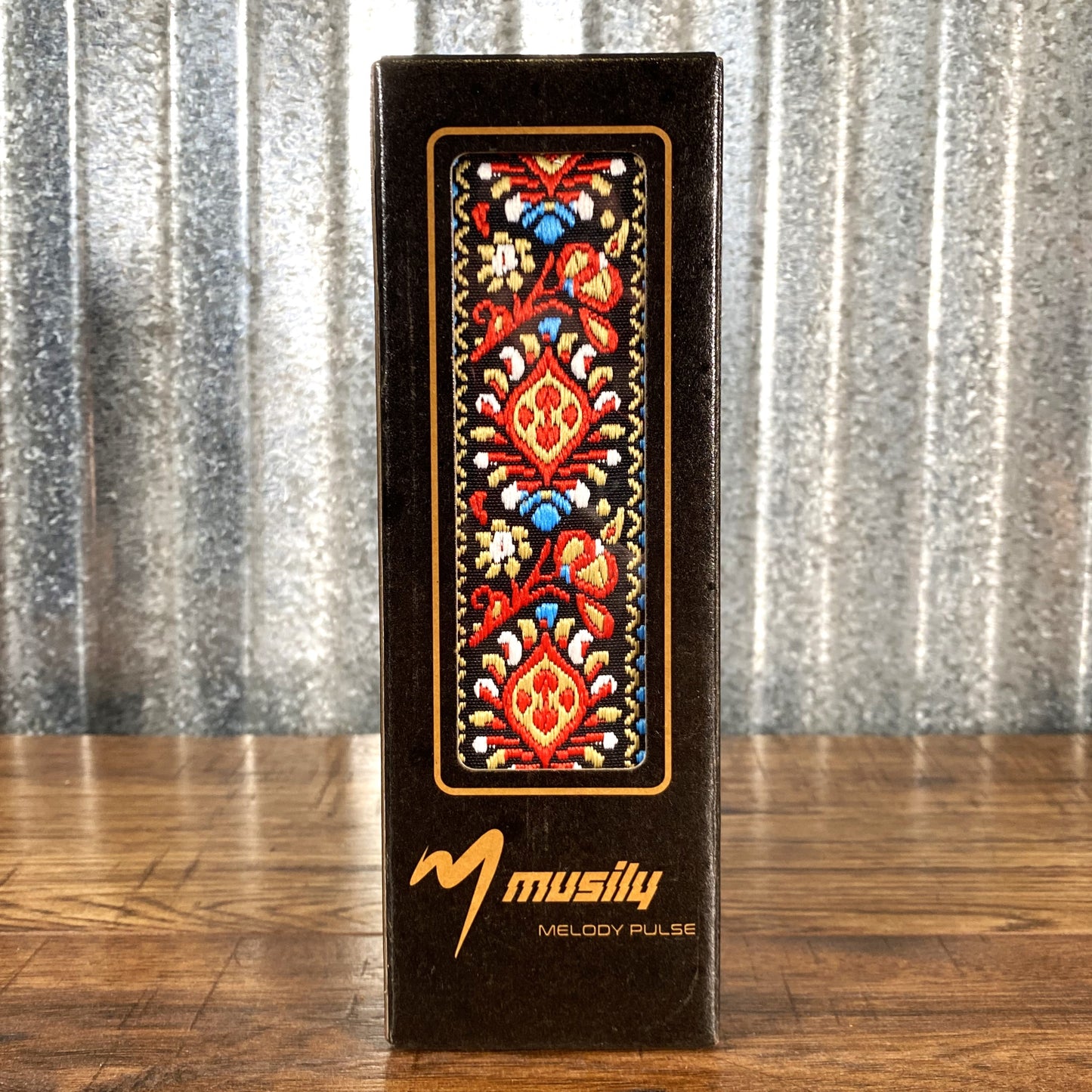 Musily Retro Guitar Strap Arabesque Agate Red X004GRAX4R Picks Locks & Headstock Tie