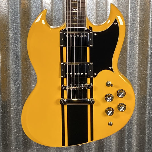 Westcreek Guitars Racer SG Offset Style Bumble-B Yellow #0111 Used