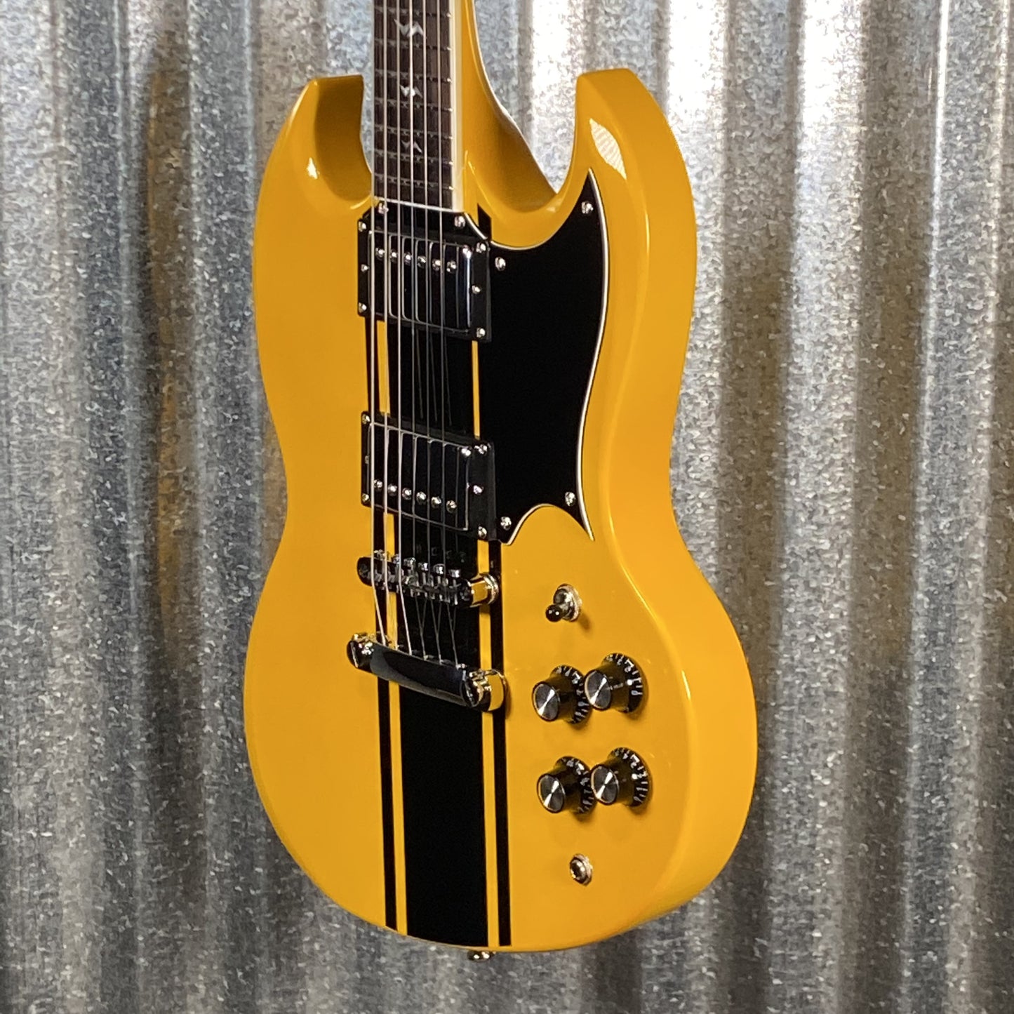 Westcreek Guitars Racer SG Offset Style Bumble-B Yellow #0111 Used