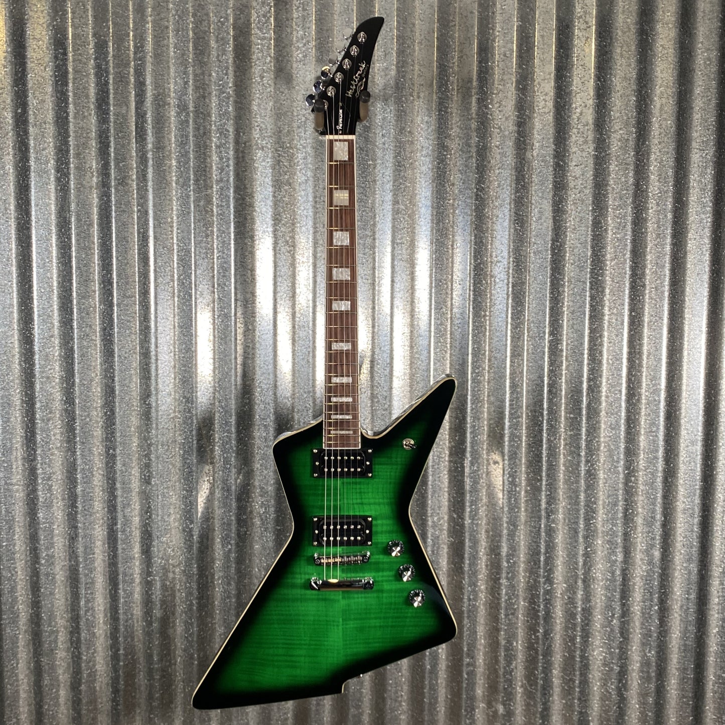 Westcreek Guitars Revenge Explorer Style Transparent Green #0730 Used