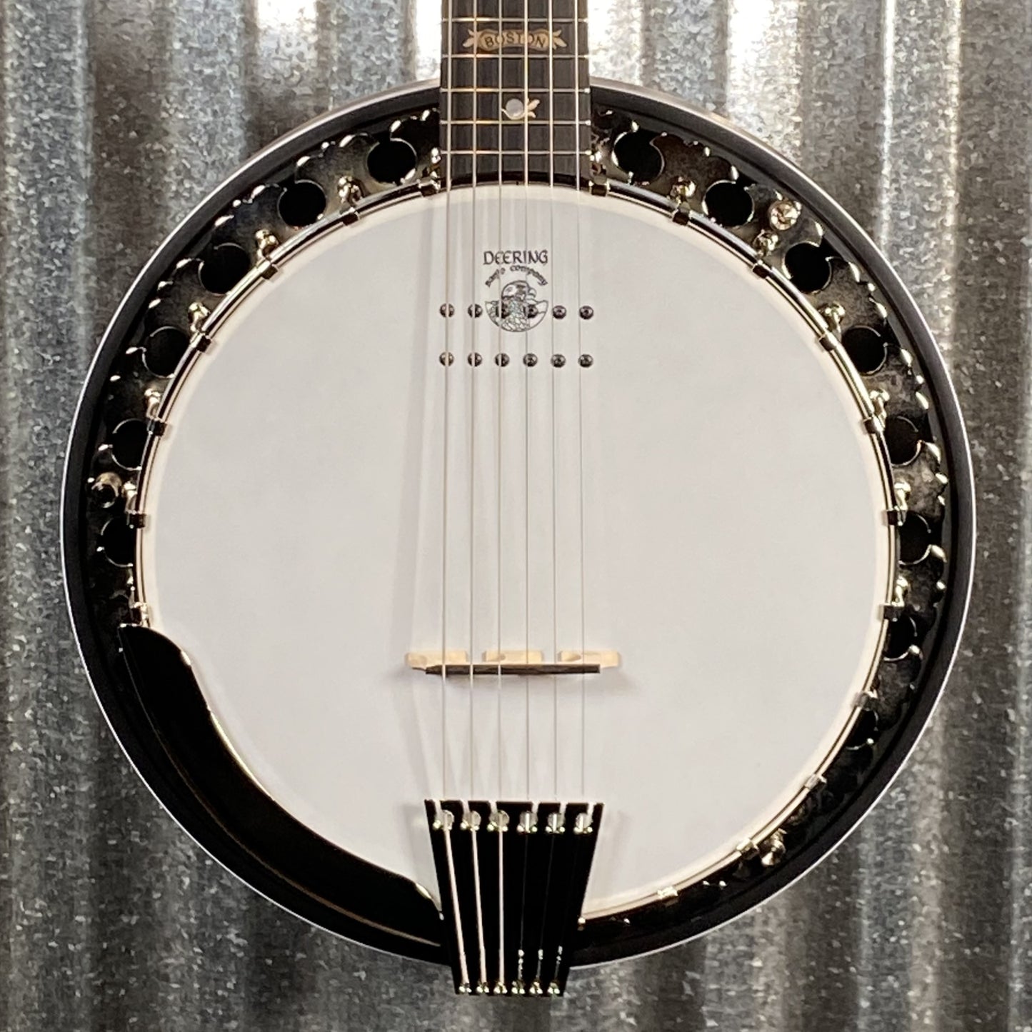 Deering B-6 AE Boston 6 String Acoustic Electric Banjo & Case #56807