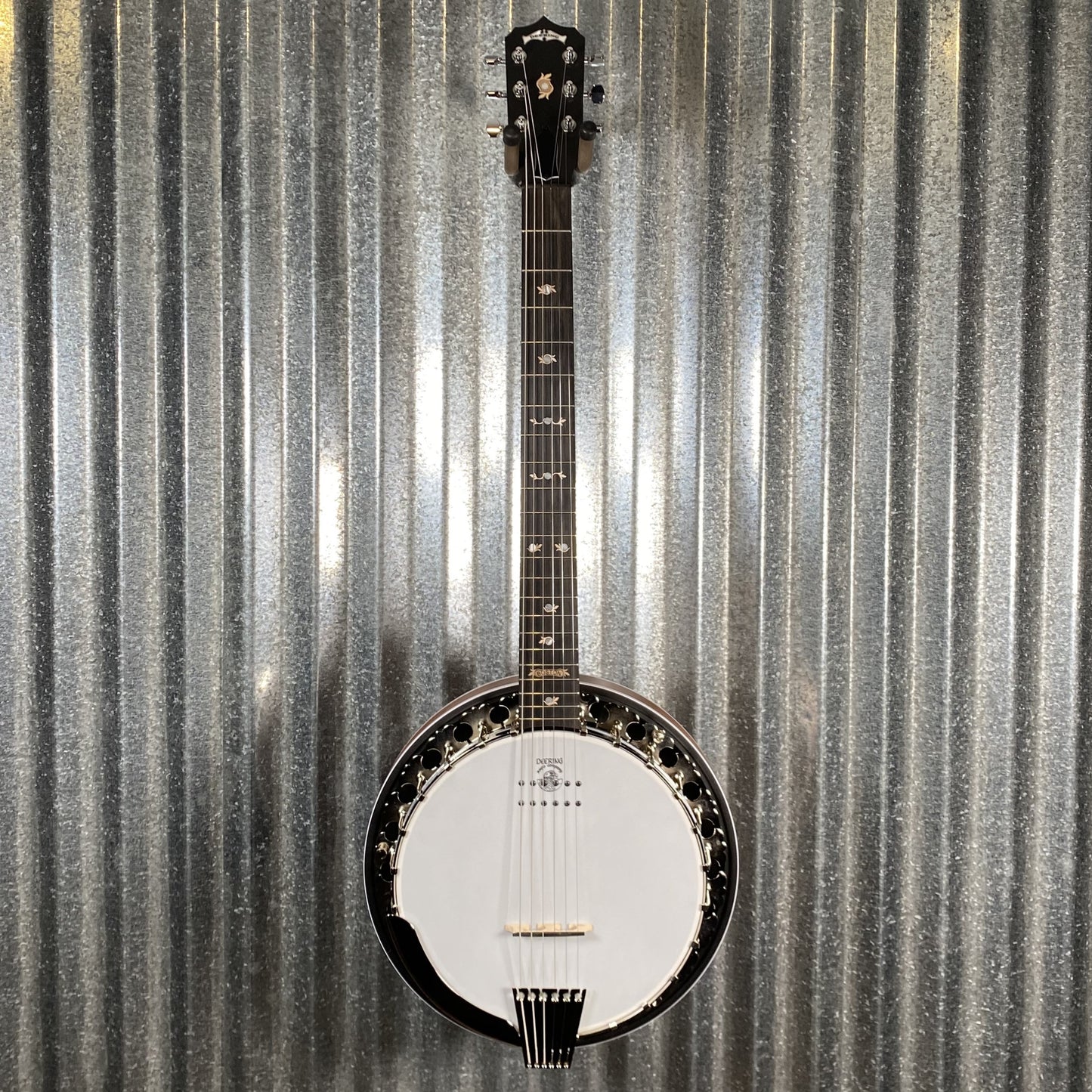 Deering B-6 AE Boston 6 String Acoustic Electric Banjo & Case #56807