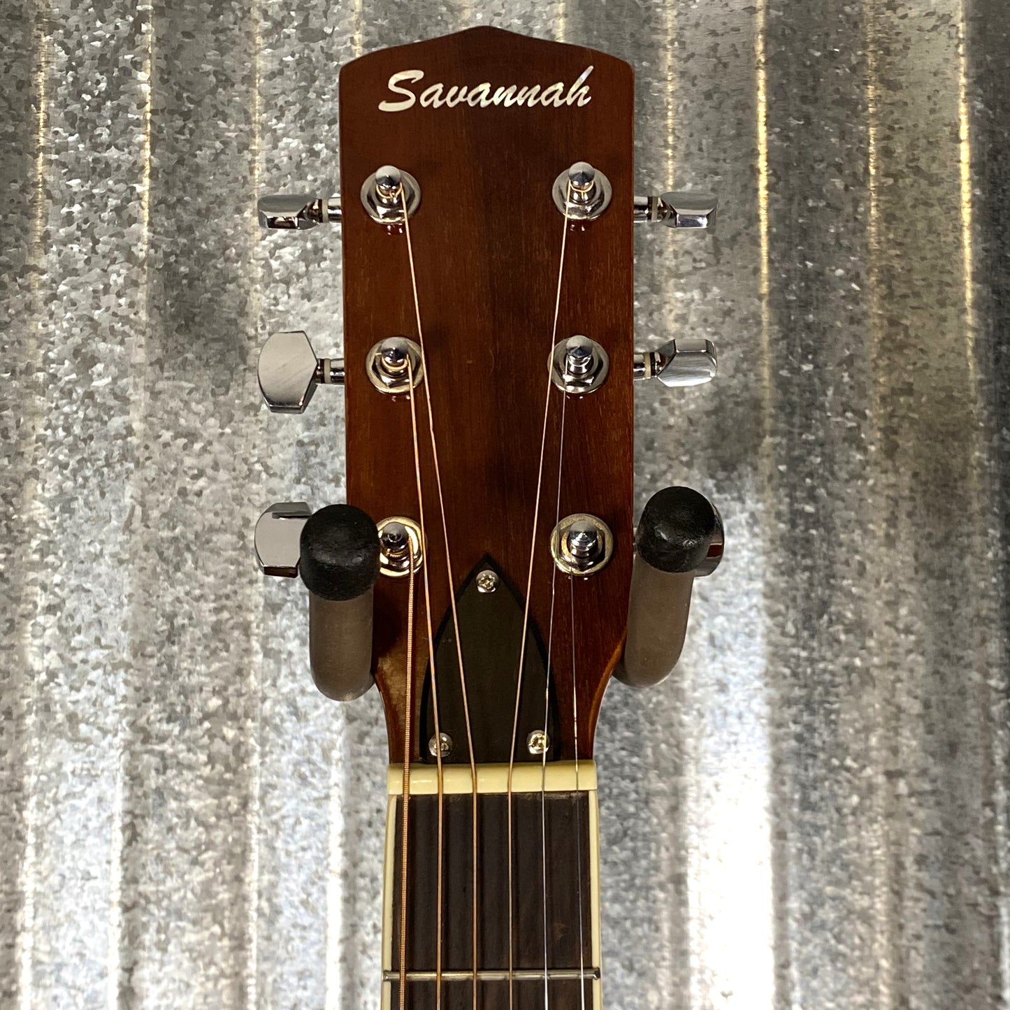Savannah SR-200 Round Neck Sunburst Resonator Guitar & Case #0001 Used