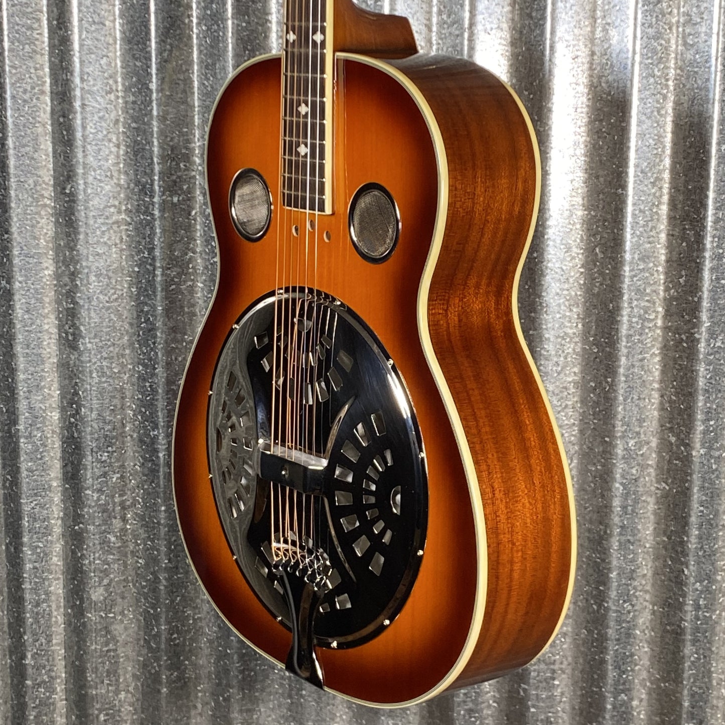 Savannah SR-200 Round Neck Sunburst Resonator Guitar & Case #0001 Used