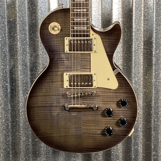 Epiphone Les Paul Ultra III Flame Top Charcoal Burst Guitar & Case #9466 Used