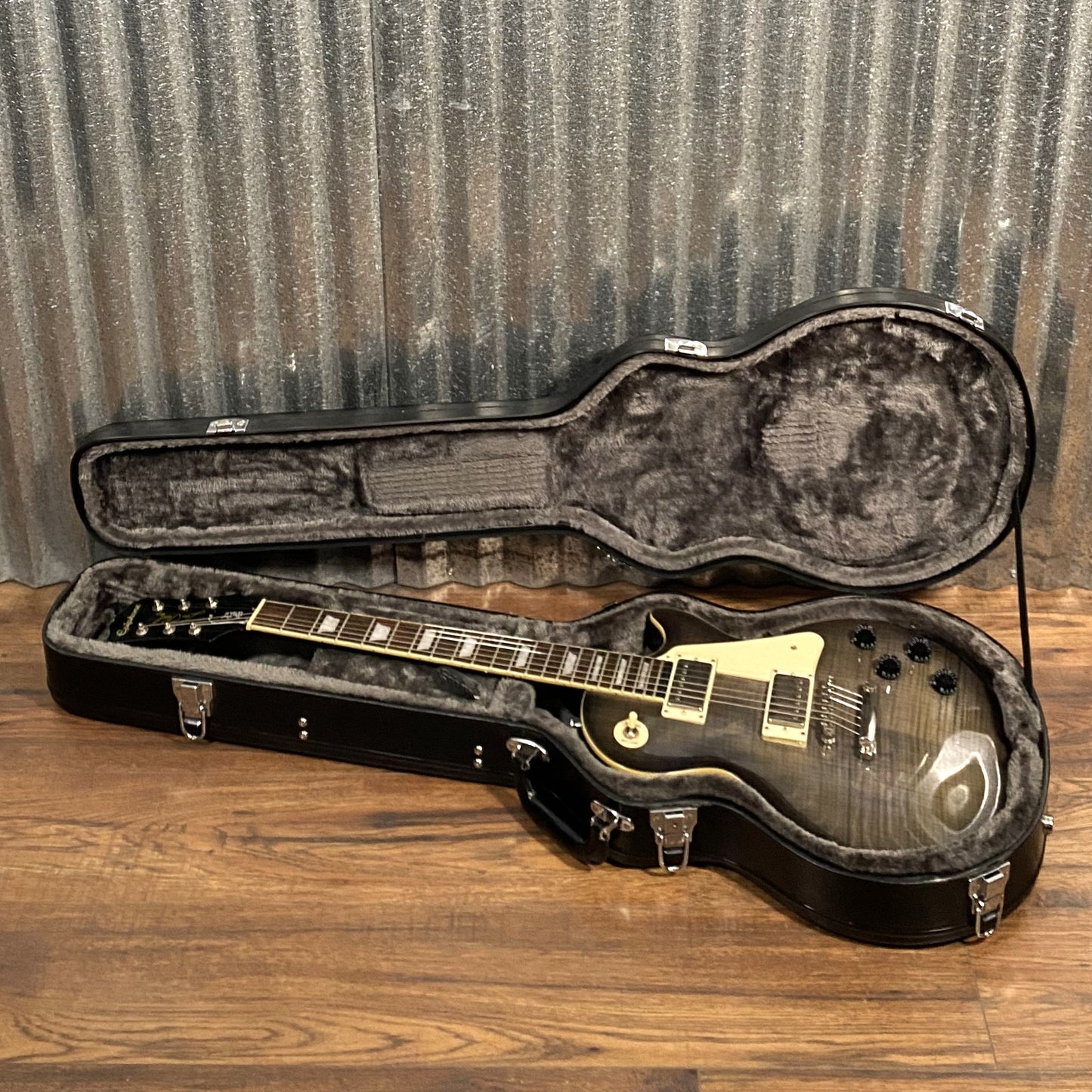 Epiphone Les Paul Ultra III Flame Top Charcoal Burst Guitar & Case #9466 Used