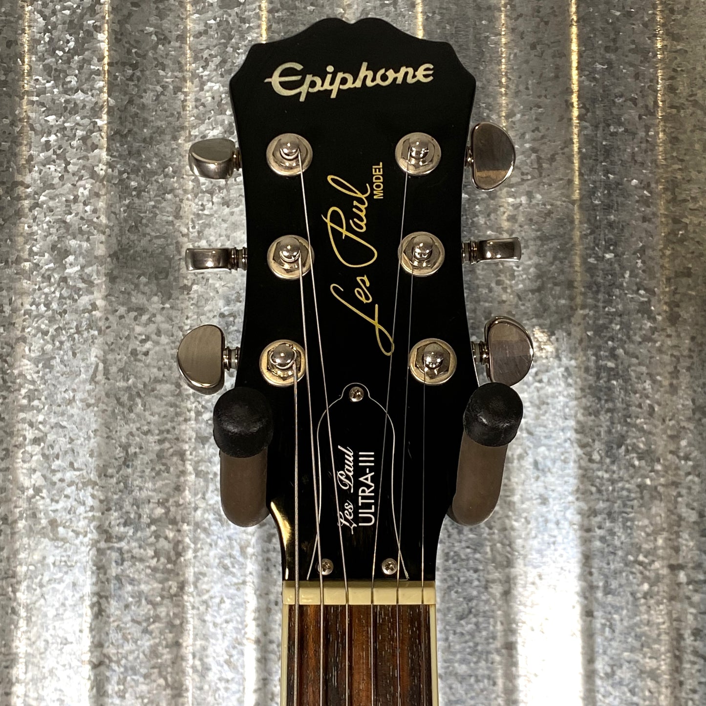 Epiphone Les Paul Ultra III Flame Top Charcoal Burst Guitar & Case #9466 Used