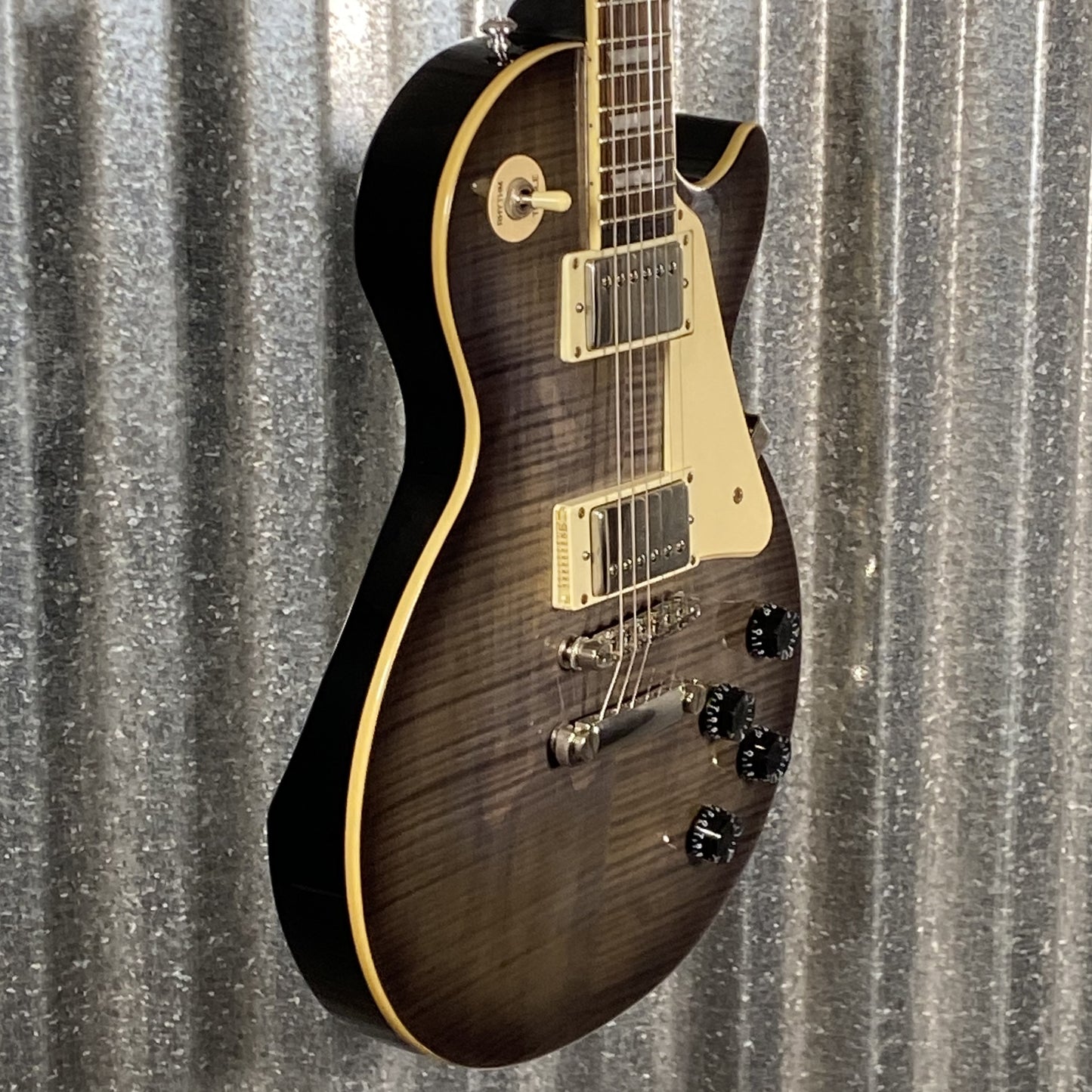 Epiphone Les Paul Ultra III Flame Top Charcoal Burst Guitar & Case #9466 Used