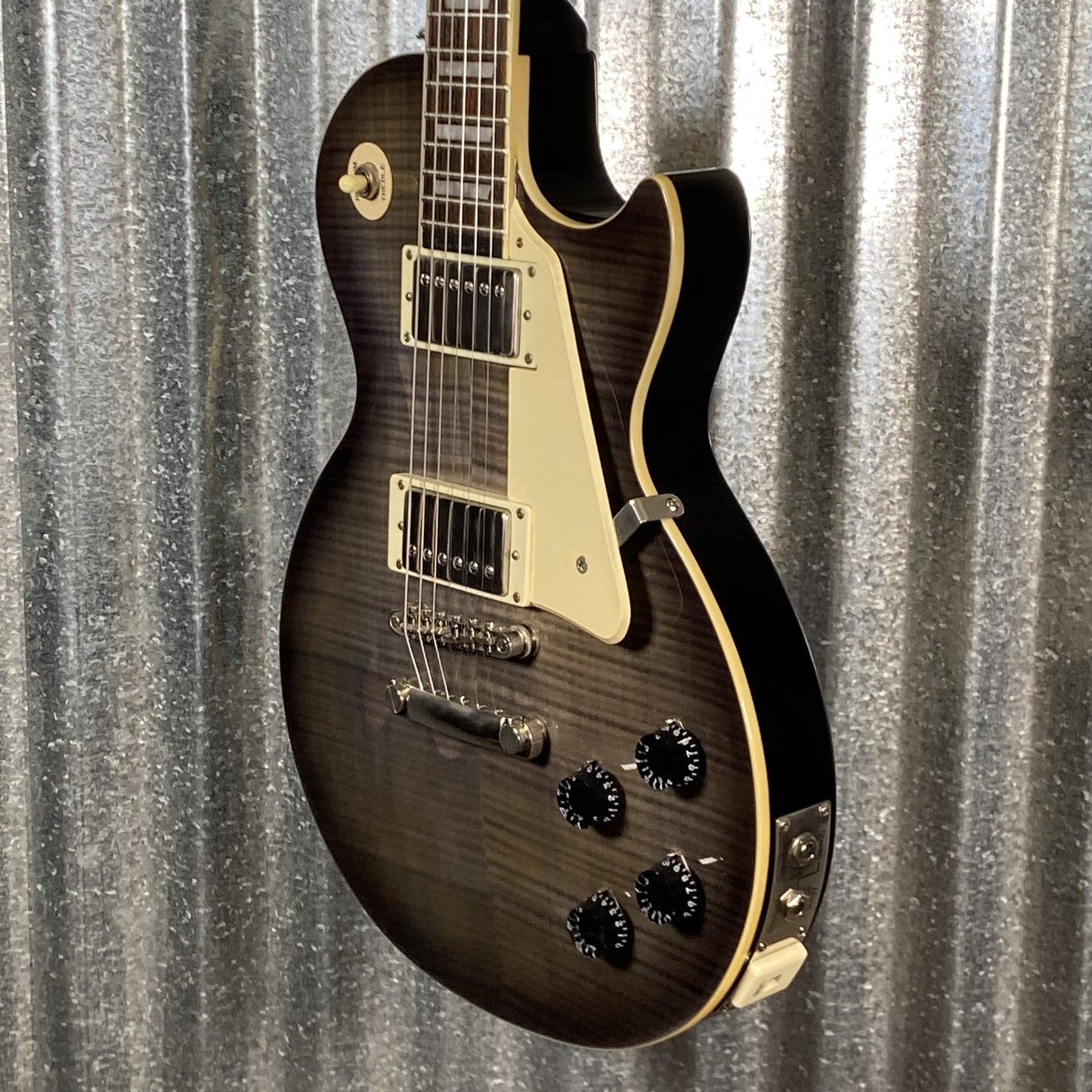 Epiphone Les Paul Ultra III Flame Top Charcoal Burst Guitar & Case #9466 Used