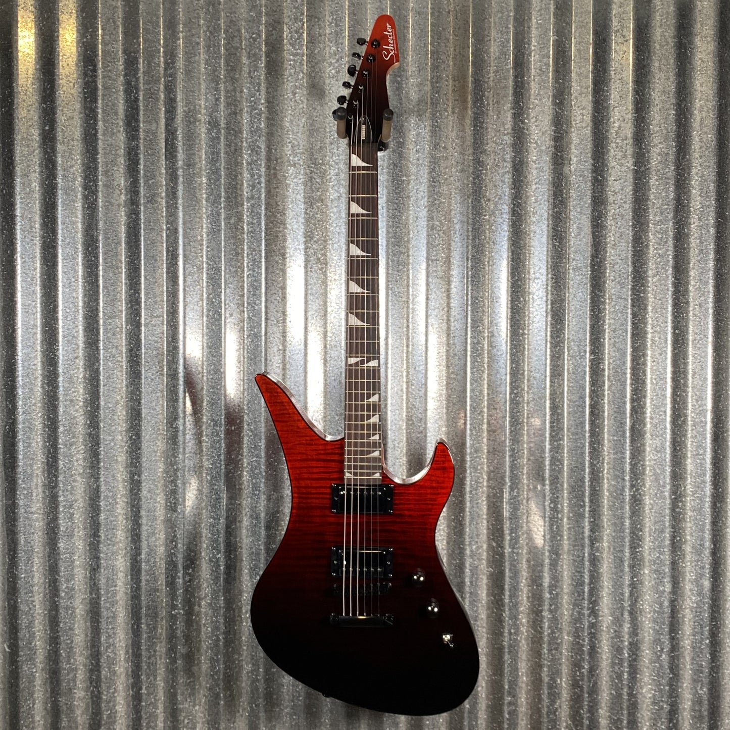 Schecter Avenger Standard Blood Burst Guitar #1028