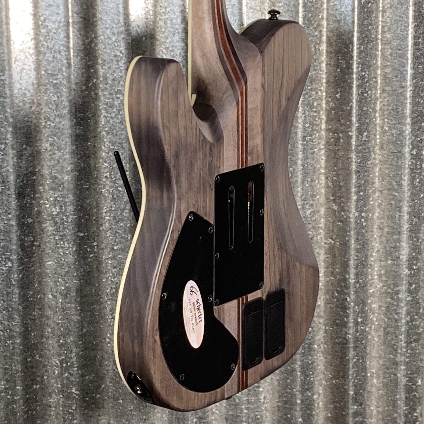 Schecter PT FR-S SLS Elite Evil Twin Floyd Rose Sustainiac Satin Black Fishman Guitar #0035