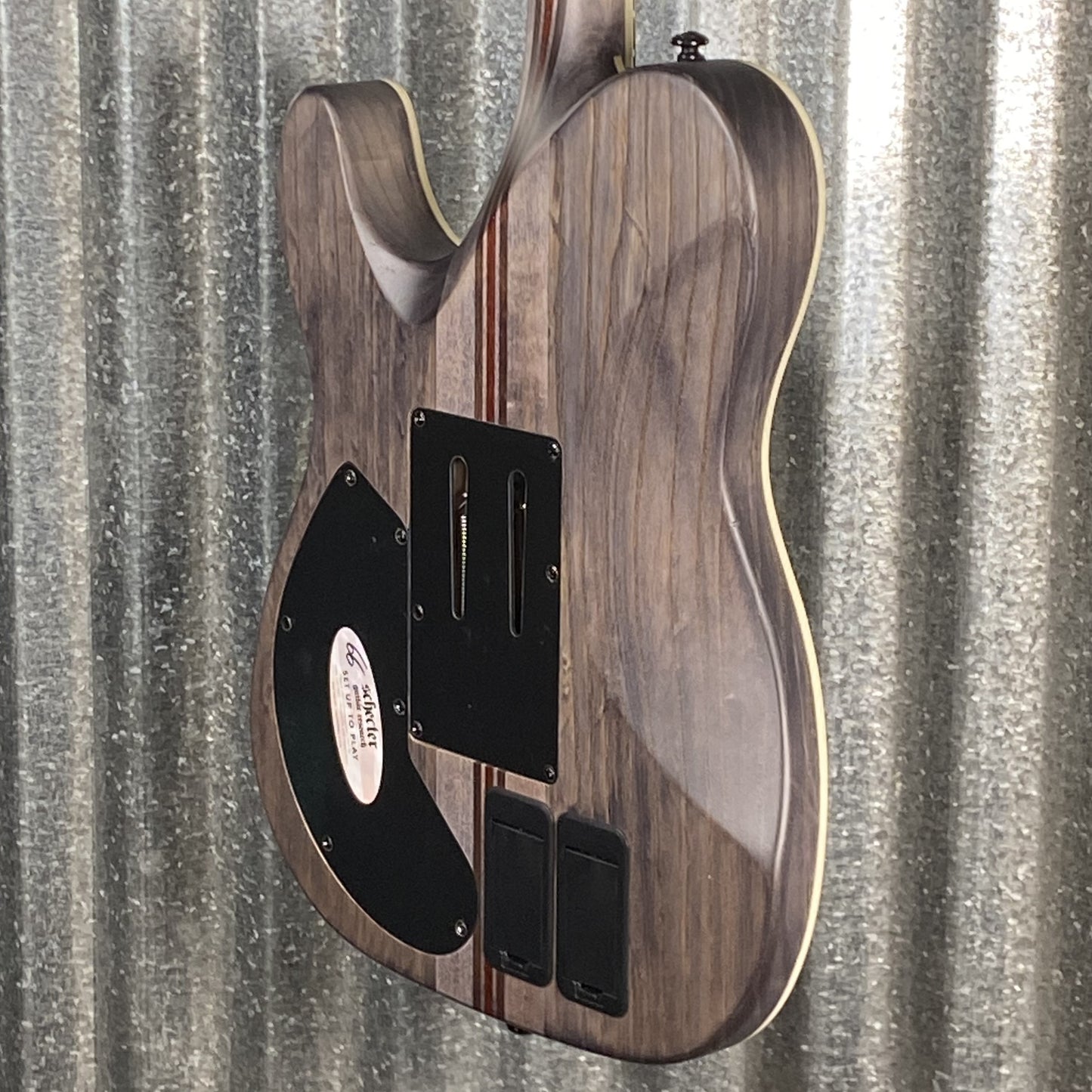 Schecter PT FR-S SLS Elite Evil Twin Floyd Rose Sustainiac Satin Black Fishman Guitar #0035