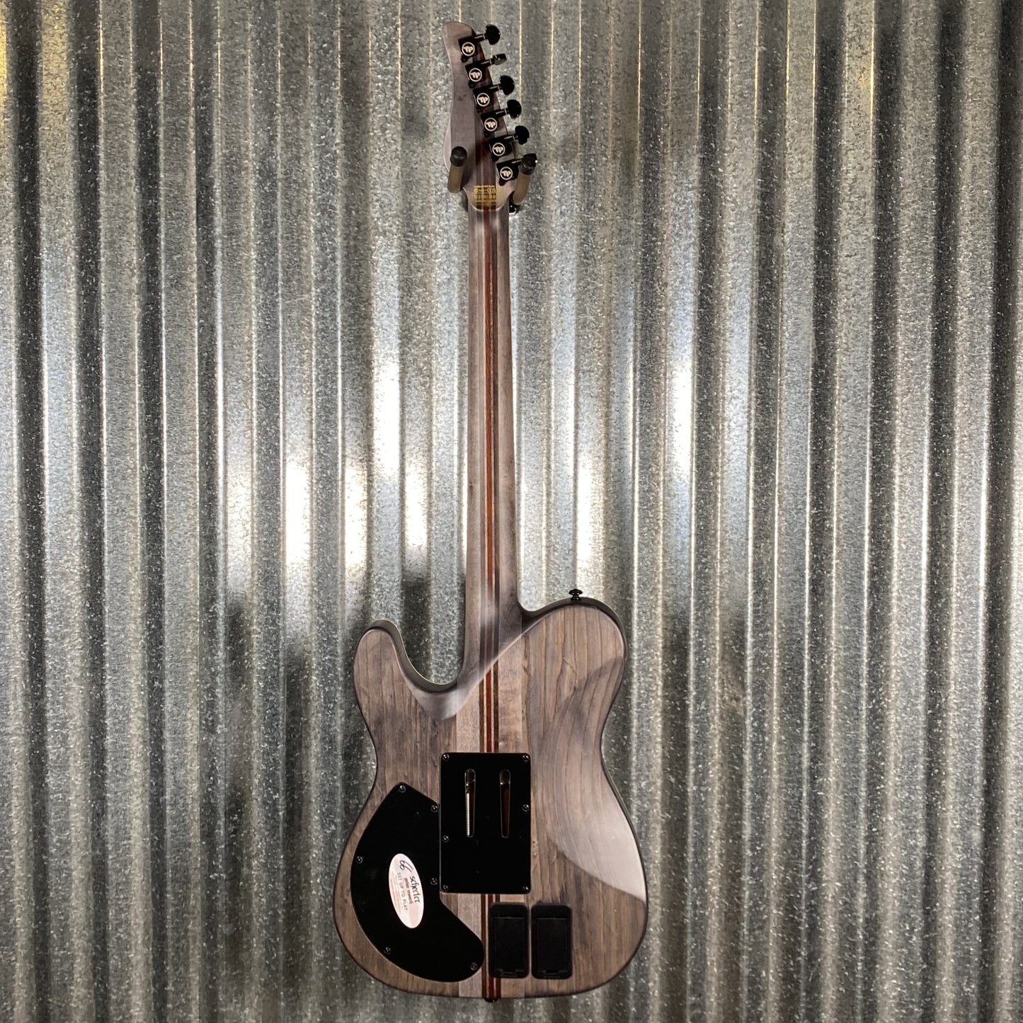 Schecter PT FR-S SLS Elite Evil Twin Floyd Rose Sustainiac Satin Black Fishman Guitar #0035