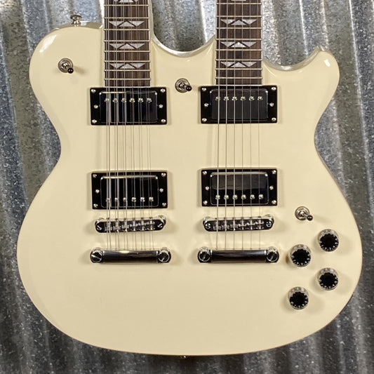 Westcreek Guitars Double Trouble Double Neck 12 & 6 String White #0117 Used