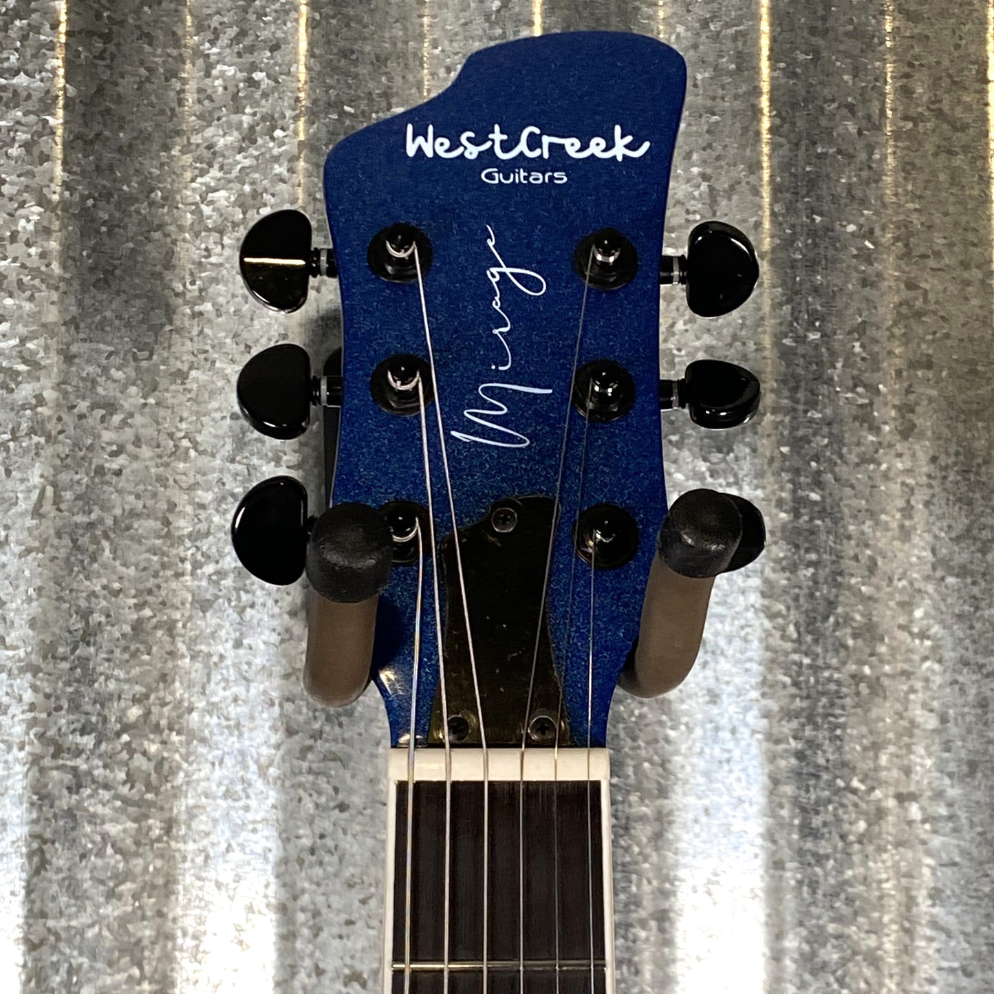 Westcreek Guitars Mirage T Bird Style Dual Humbucker Guitar Blue #0011 Used