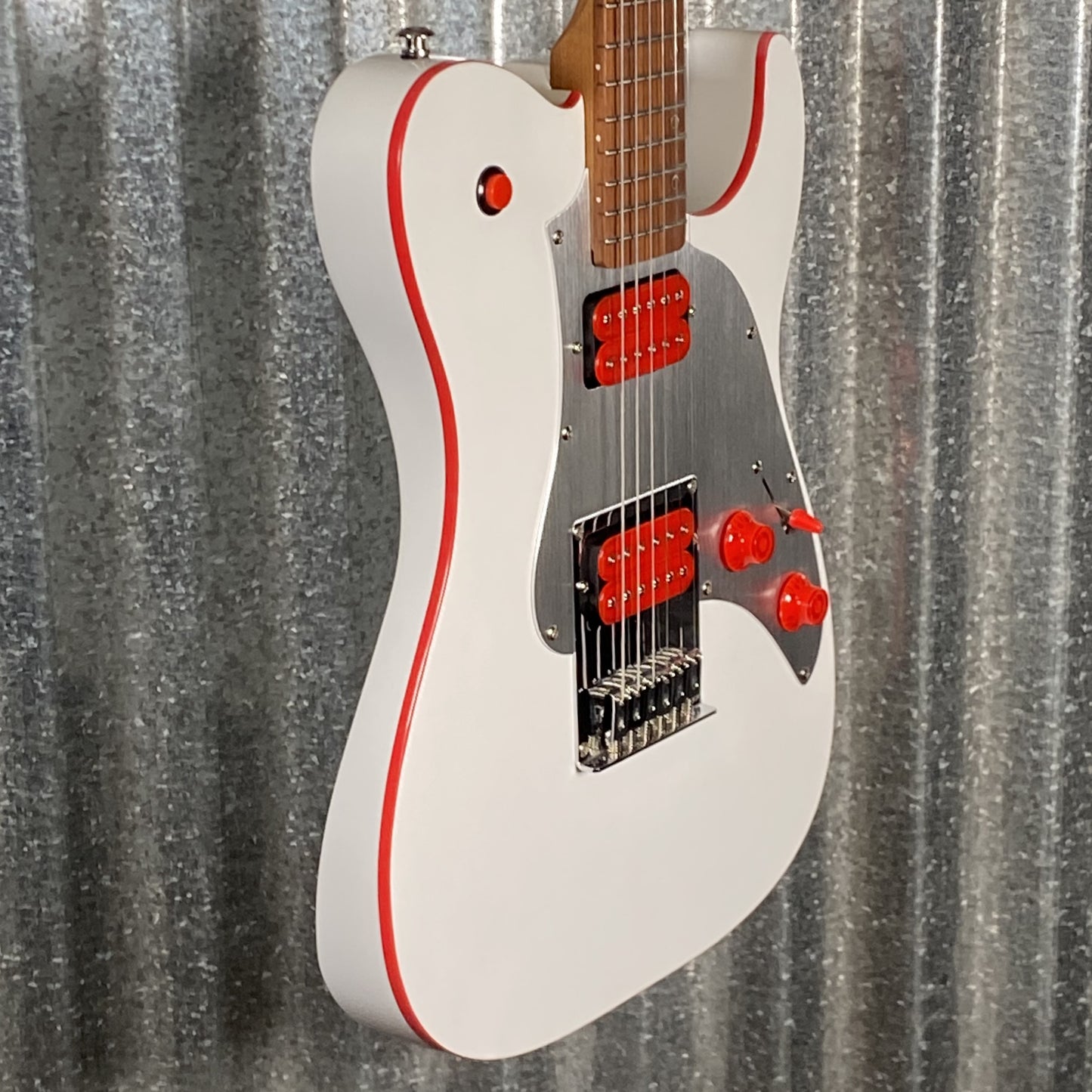 Westcreek Guitars TT-50KS T Style Dual Humbucker Guitar White #0096 Used