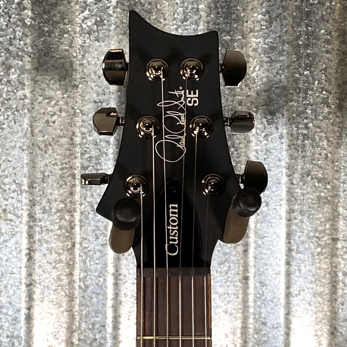 PRS Paul Reed Smith SE Exotic Custom 24-08 Poplar Burl Lake Blue Midnight Burst Guitar & Bag #4221