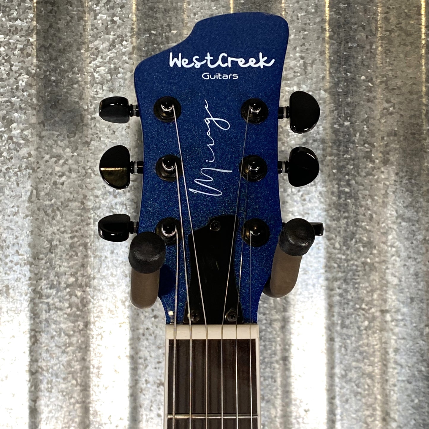 Westcreek Guitars Mirage T Bird Style Dual Humbucker Guitar Blue #0018 Used