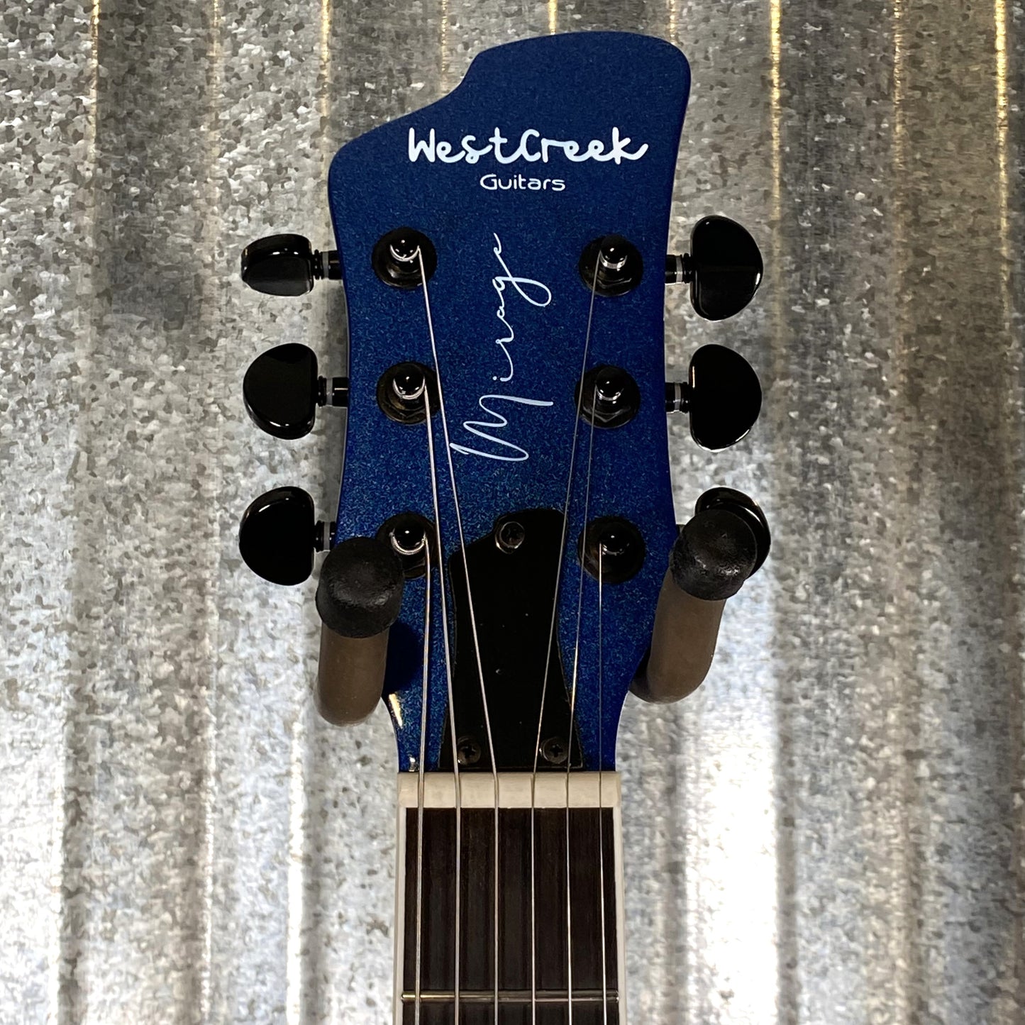 Westcreek Guitars Mirage T Bird Style Dual Humbucker Guitar Blue #0047 Used