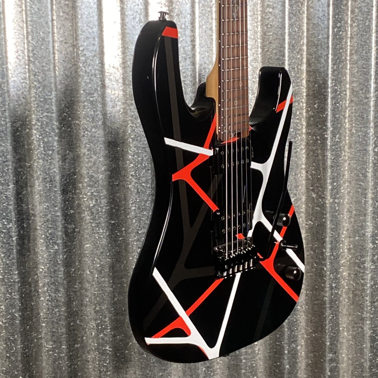 Westcreek Guitars JX-50 HH Strat Style Red White Stripe #0038 Used