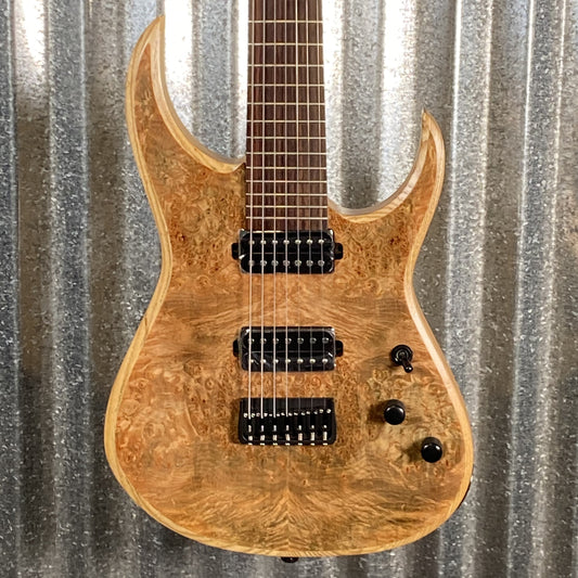 ST Guitars Metal 7 String Brown Figured Top Bolt On Hard Tail Guitar #1 Used