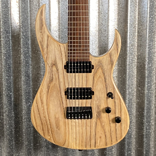 ST Guitars Metal 7 String Ash Natural Top Bolt On Hard Tail Guitar #1 Used